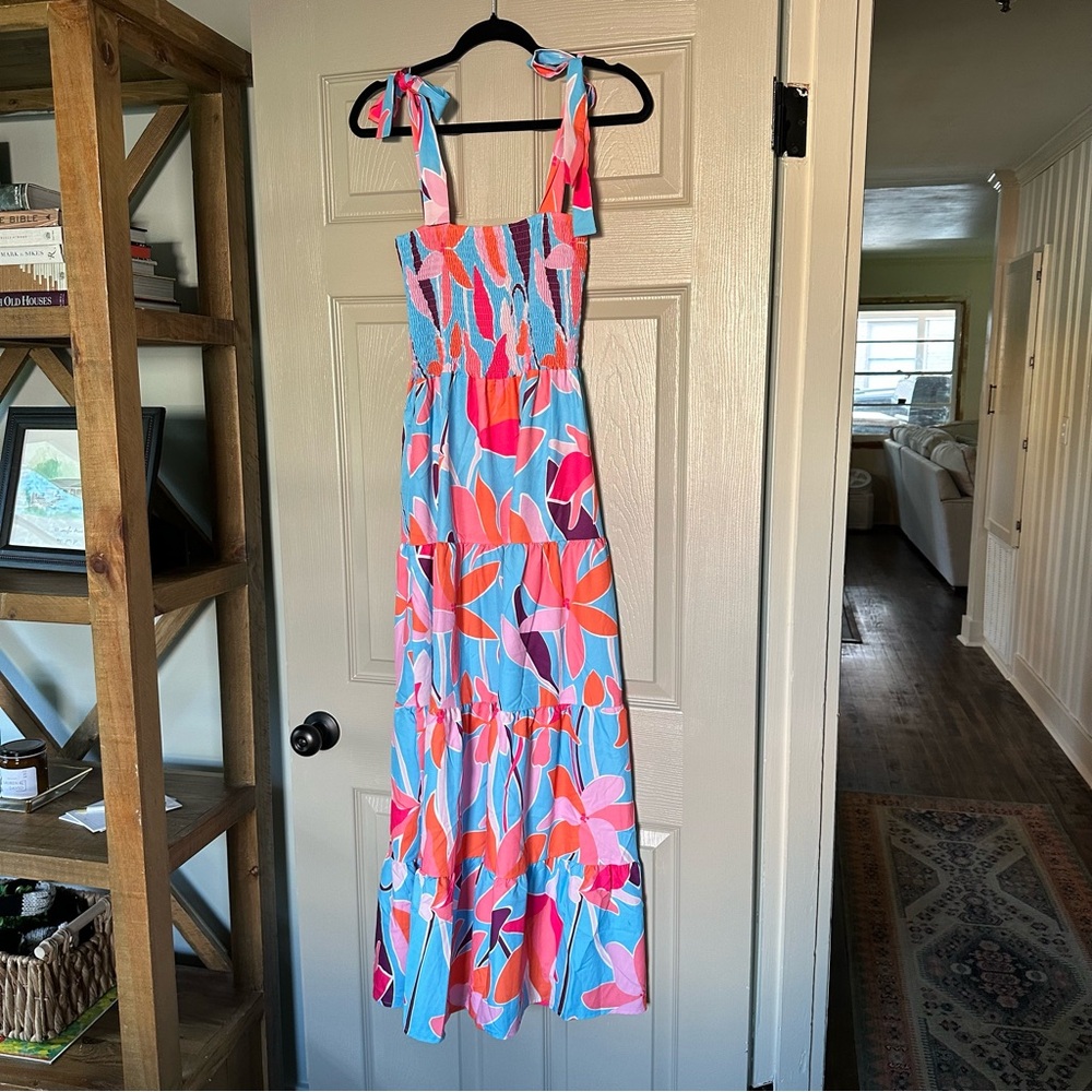 Colorful Patterned Maxi Dress